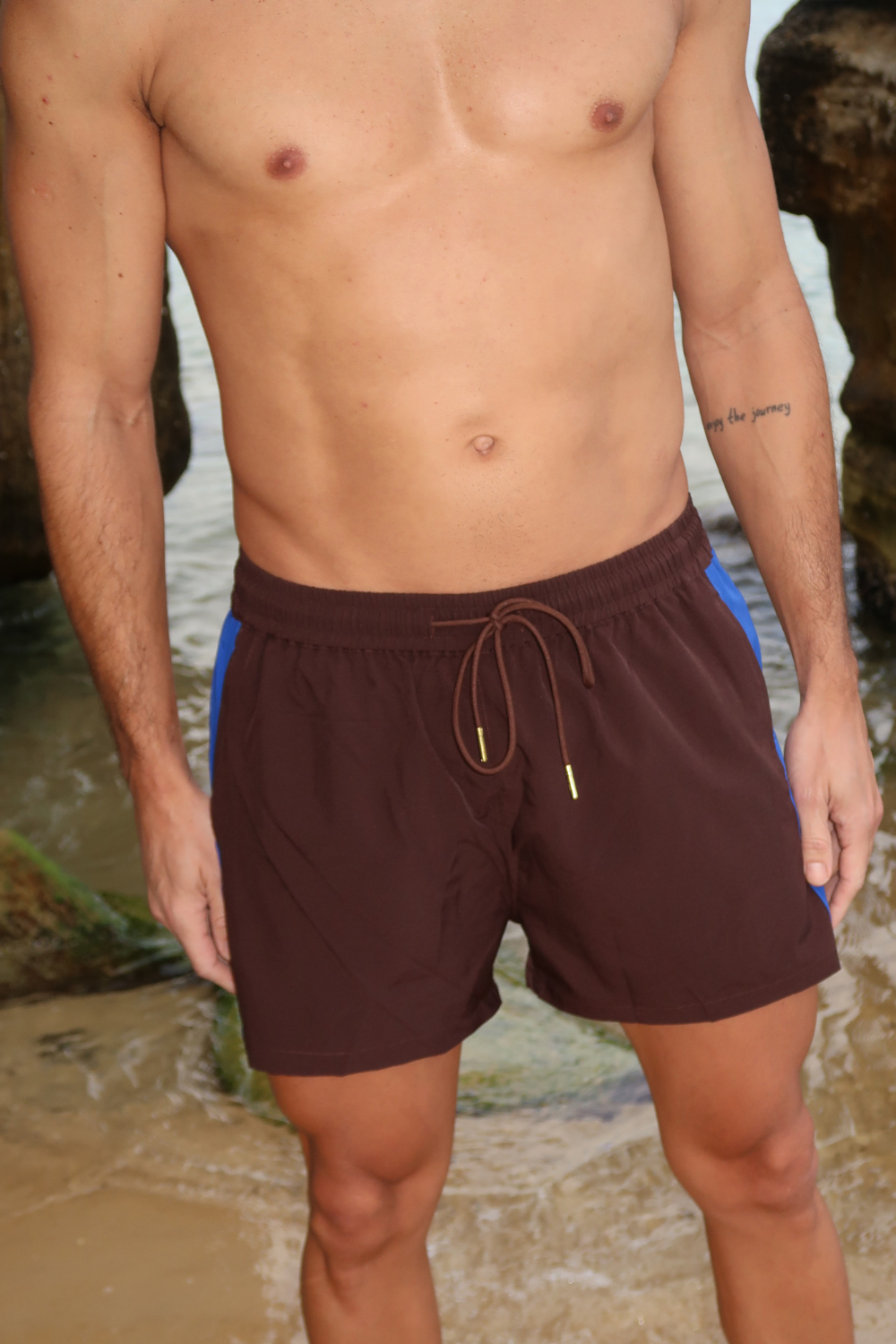 COMING SOON! Roberto Short - Brown/Blue contrast Short